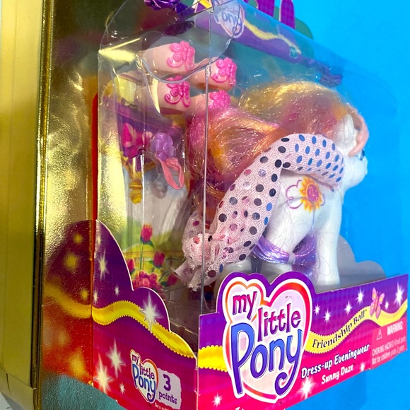 MY LITTLE PONY G3 NWT VTG 2003 FRIENDSHIP BALL DRESS-UP EVENINGWEAR SUNNY DAZE - Picture 13 of 16